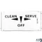 Decal - Clean/off/on for Stoelting Part# 324163