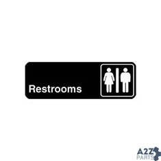 Sign,rest Rooms for Vollrath/Idea-medalie Part# 4517