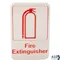 Sign,fire Extinguisher for Vollrath/Idea-medalie Part# 5618