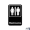 Sign,restrooms for Vollrath/Idea-medalie Part# 5617