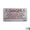Label - Danger for Henny Penny Part# 36099