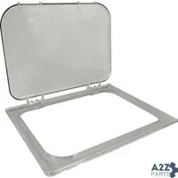 Lid (Ez Access, Half, Clear) for Carlisle Foodservice Products Part# CAL10238Z