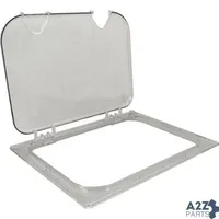 Lid(Ez Access,Half,Clear,Notch for Carlisle Foodservice Products Part# CAL10239Z