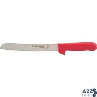 Knife,Bread (8",Scalloped,Red) for Dexter Russell Inc Part# S162-8SCR-PCP