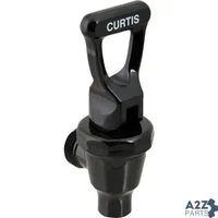 Faucet (Black,Plastic,Locking) for Wilbur Curtis Part# CURWC1841