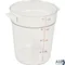 Container (8-3/16"Rd,4 Qt,Clr) for Cambro Part# RFSCW4135