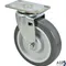 Caster,Plate (5"Od,Swvl,Gray) for Rubbermaid Part# RBMD4501L2