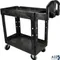 Cart,Utility (2-Shelf, Black) for Rubbermaid Part# FG450088BLA