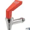 Faucet,Water (Hot, Red) for Fetco Part# 1071.00010.00