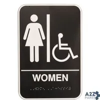 Sign,Woman,Whlchair(Braille) for Traex Div Of Menasha Corp Part# 5630