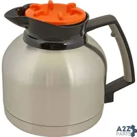 Decanter (Orange Lid / Decaf) for American Metal Ware Part# AMWSS-1.9LD