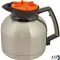 Decanter (Orange Lid / Decaf) for American Metal Ware Part# AMWSS-1.9LD