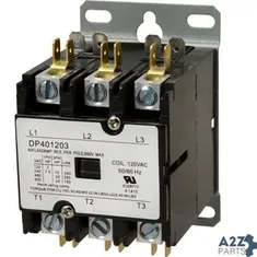 Contactor(3 Pole,40 Amp,120V) for Hatco Part# 2-01-015