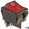 Switch,Rocker(On/Off,Lgh,Red) for Cecilware Part# L155C