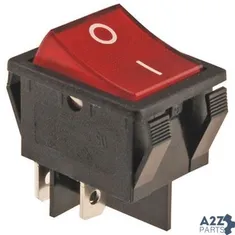 Switch,Rocker(On/Off,Lgh,Red) for Franke Commercial Systems Part# 614641