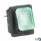 Switch - Rocker, Lighted (Green) for Prince Castle Part# 78-228S