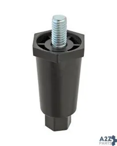 Leg (3/8-16, 2-1/2"H, Plst, Blk) for Texican Specialty Products