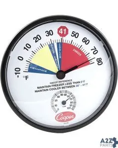 Thermometer(Cooler/Freezer, 12" for Cooper-Atkins