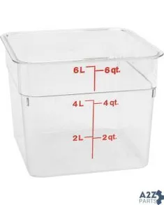 Container Clear  6Qt for Cambro - Part# 6SFSCW