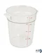 Container (8-3/16"Rd, 4 Qt, Clr) for Cambro