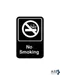 Sign,No Smoking, Black, 6X9" for Traex - Part# 5613