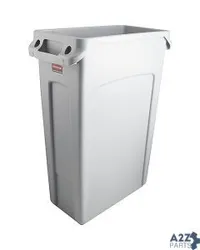 Container,Trash (23 Gal, Gray) for Rubbermaid Part# FG354060GRAY