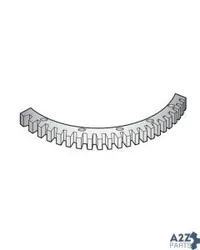 Gear Segment, Steel for Holly Matic Patty Maker - Holly Matic Part# 2307